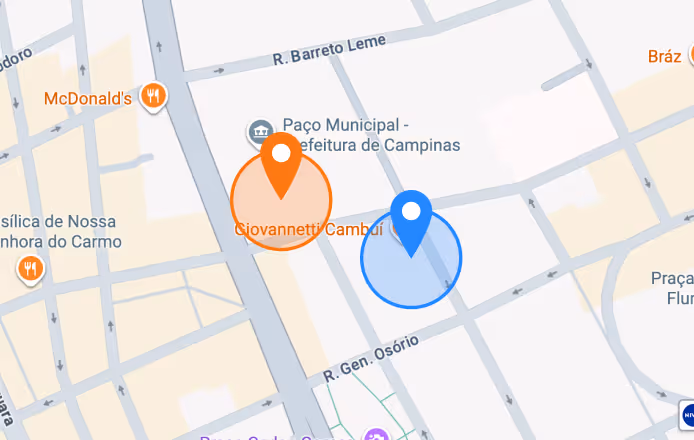 Ilustração de notificações por geolocalização na loja